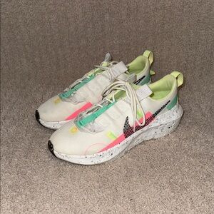 Nike Women's White and Neon Sneakers